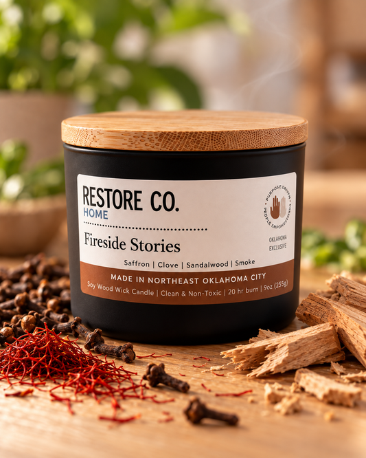 030 - Fireside Stories Candle